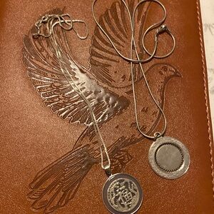 Two sterling silver necklaces